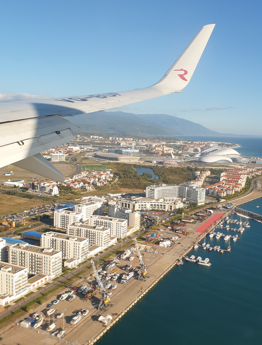 Подлетаем к Сочи